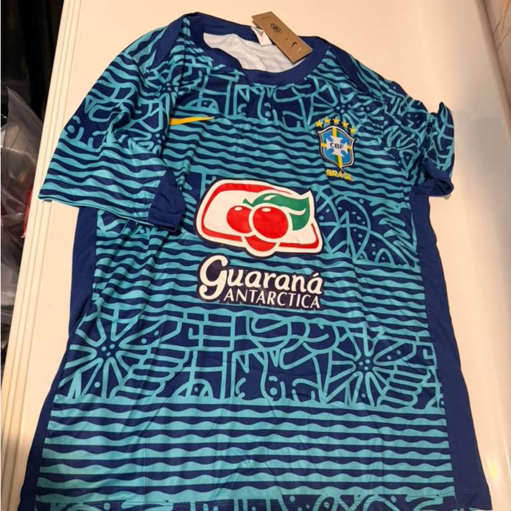 Blue Brazil Jersey Size L